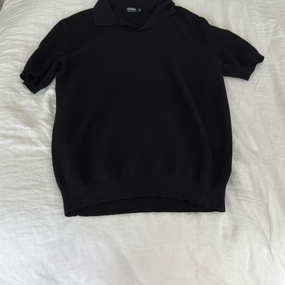 ZEGNA ✨never used✨ Black Polo Shirt for Men - size L - Picture 5 of 7
